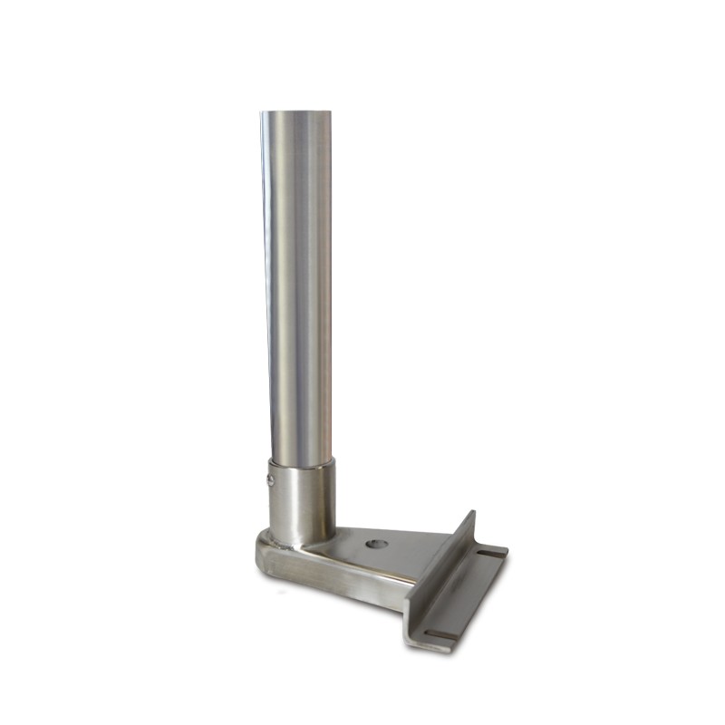 Stainless steel column 300 mm with stainless steel fixation base