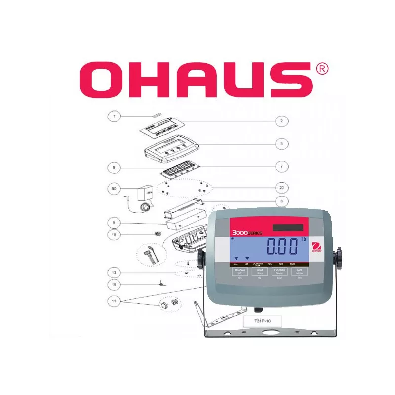 Pièces détachées OHAUS DEFENDER 3000 indicateur T31P | Interbalances