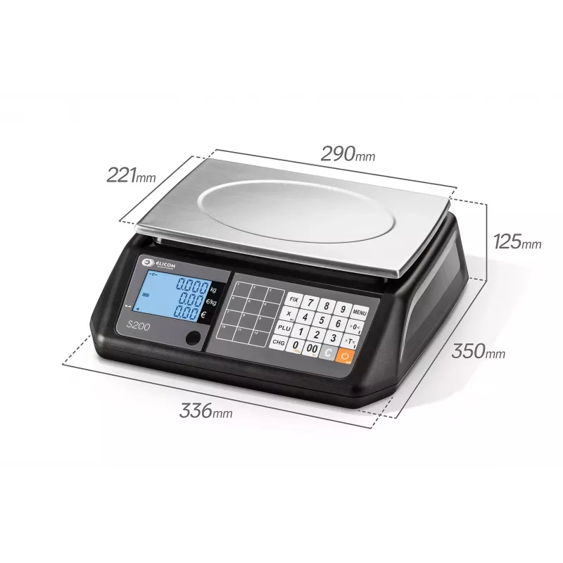 Balance poids-prix pour commerce ELICOM S300FM/ S300LM | Interbalances