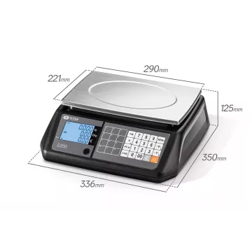 Balance poids-prix pour commerce ELICOM S300FM/ S300LM | Interbalances