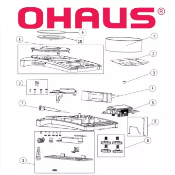 Pièces détachées balance OHAUS NAVIGATOR (nouvelle version) | Interbalances