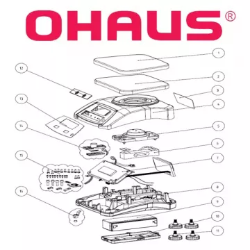 Pièces détachées balance alimentaire OHAUS VALOR™ 2000 | Interbalances