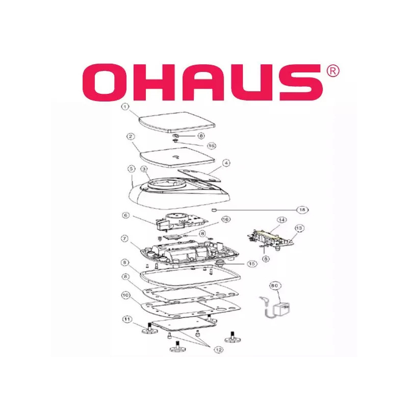 Pièces détachées balance alimentaire OHAUS VALOR™ 3000 | Interbalances