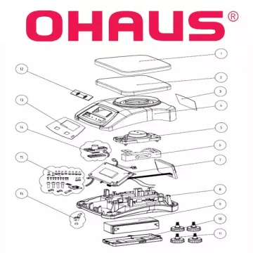 Pièces détachées balance alimentaire OHAUS VALOR™ 4000 | Interbalances