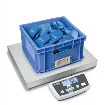 Balance plate-forme en acier inoxydable KERN DE pour industrie, colis | Interbalances