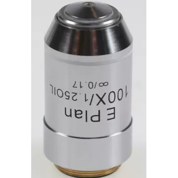 Objectif plan E corrigé à l'infini 100x /1,25, (0,19 mm) - OBB-A1158 | Interbalances