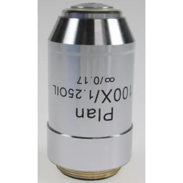 Objectif planachromatique corrigé a l‘infini 100x /1,25, (0,19 mm) - OBB-A1240 | Interbalances