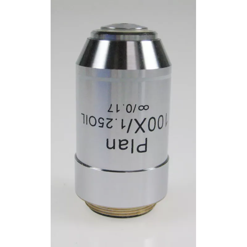 Objectif planachromatique corrigé a l‘infini 100x /1,25, (0,19 mm) - OBB-A1240 | Interbalances