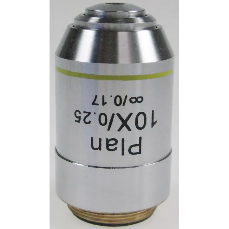 Objectif planachromatique corrigé a l‘infini 10x /0,25, (4,64 mm) - OBB-A1243 | Interbalances