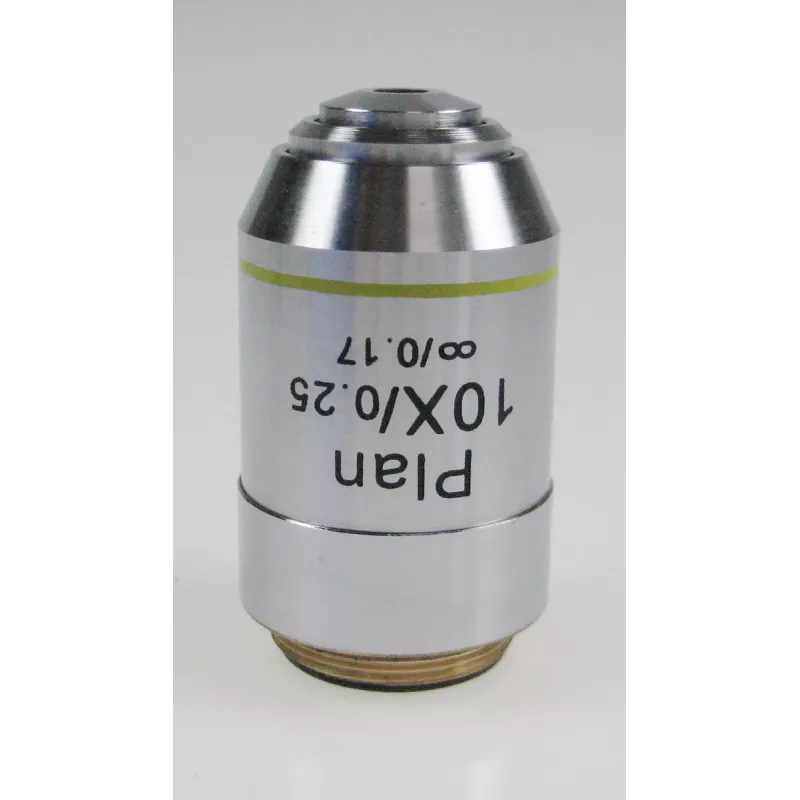 Objectif planachromatique corrigé a l‘infini 10x /0,25, (4,64 mm) - OBB-A1243 | Interbalances