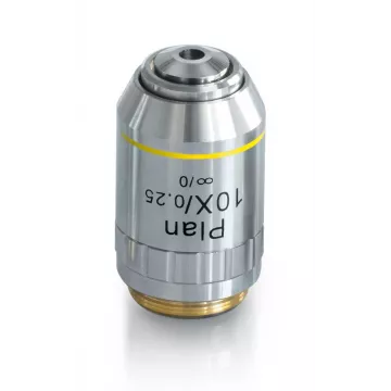 Objectif planachromatique corrigé a l‘infini 10x /0,25, (4,64 mm) - OBB-A1244 | Interbalances