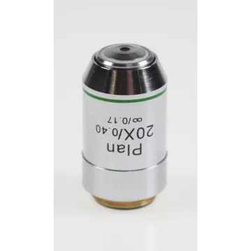 Objectif planachromatique corrigé a l‘infini 20x / 0,45, (2,41 mm) - OBB-A1250 | Interbalances
