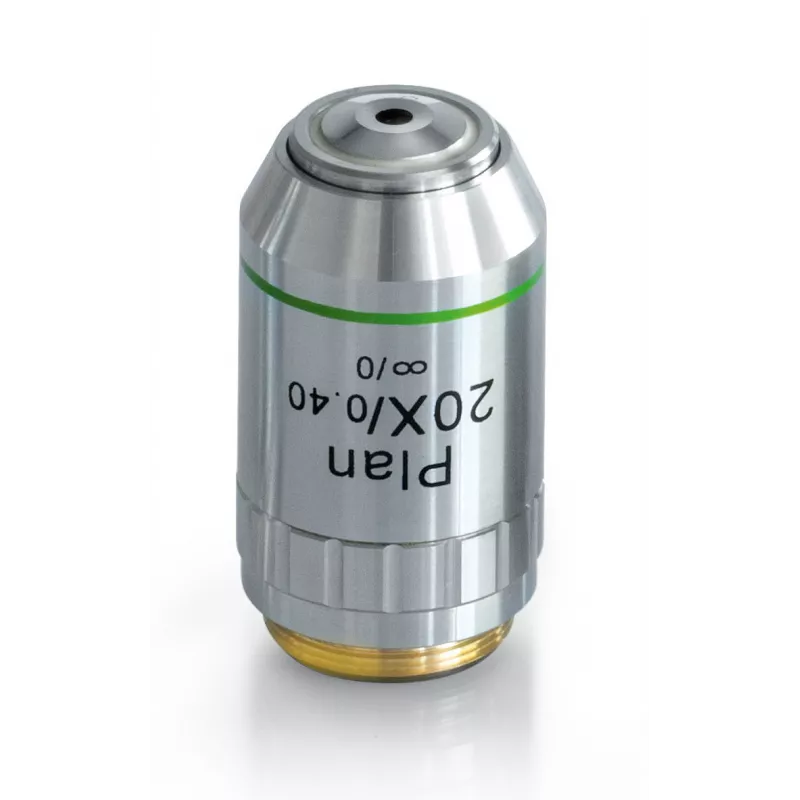 Objectif planachromatique corrigé a l‘infini 20x / 0,4, (2,14 mm) - OBB-A1251 | Interbalances