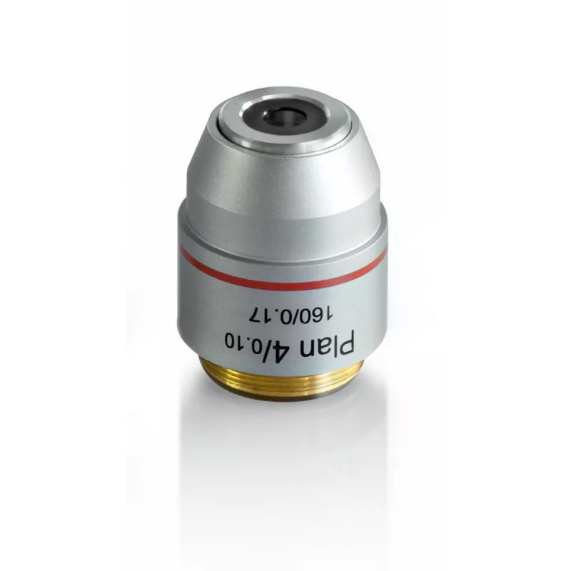 Objectif planachromatique 4x / 0,1, (14,5 mm) - OBB-A1255 | Interbalances