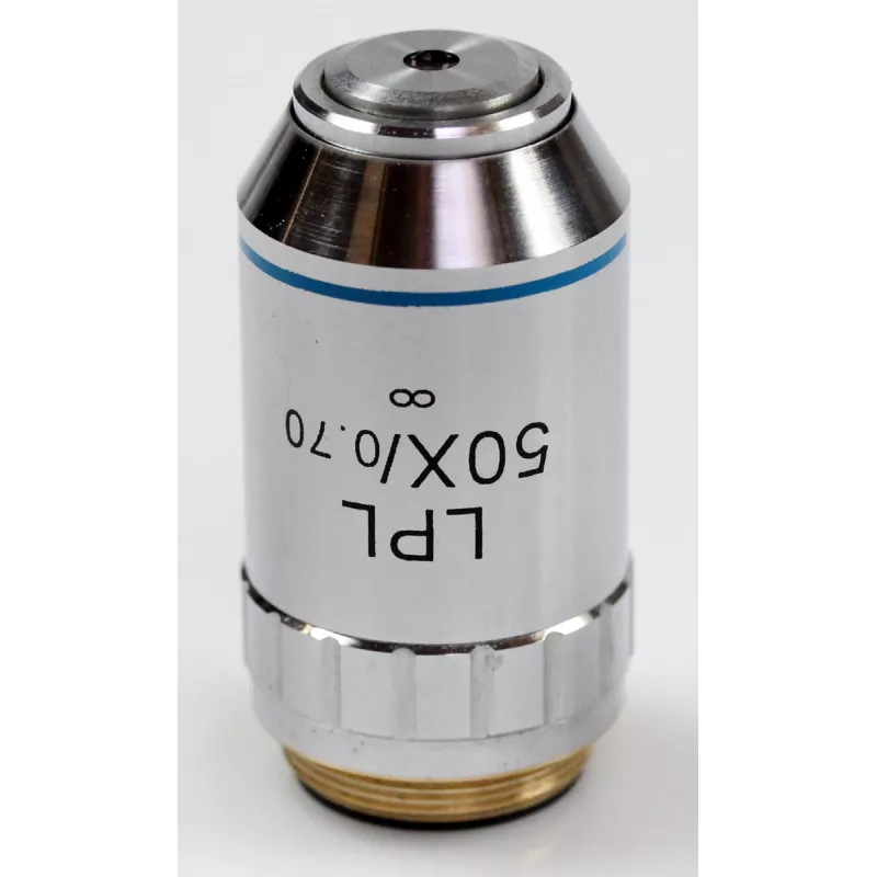 Objectif planachromatique corrigé a l‘infini 50x / 0,7, (1,95 mm) - OBB-A1266 | Interbalances