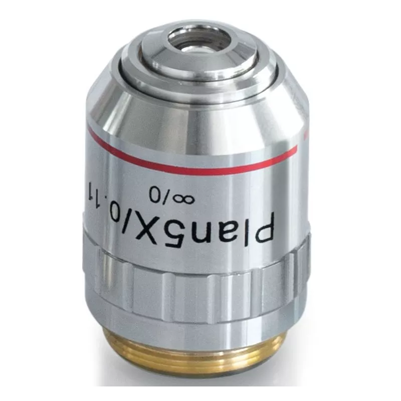 Objectif planachromatique corrigé a l‘infini 5x / 0,1, (12,1 mm) - OBB-A1268 | Interbalances