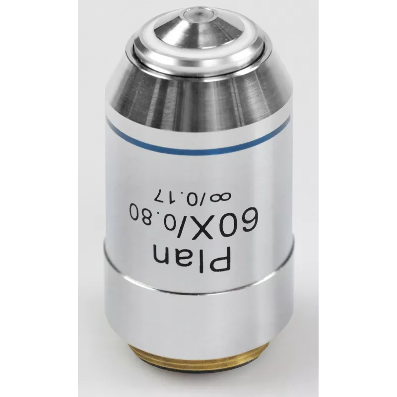 Objectif planachromatique corrigé a l‘infini 60x / 0,8, (0,33 mm) - OBB-A1270 | Interbalances