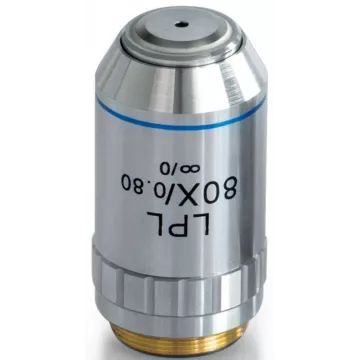 Objectif planachromatique corrigé a l‘infini 80x / 0,8, (0,85 mm) - OBB-A1271 | Interbalances