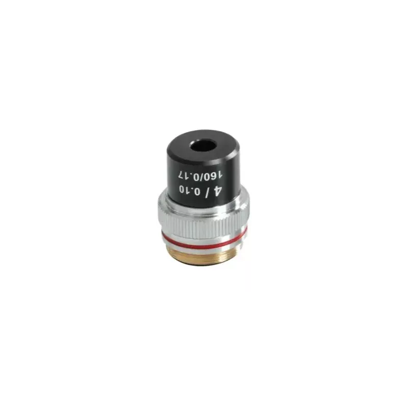 Objectif achromatique 4x / 0,1, (18 mm) - OBB-A1476 | Interbalances