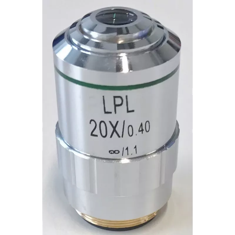 Objectif planachromatique corrigé à l'infini, 20x / 0,4, (7,2 mm) - OBB-A1495 | Interbalances