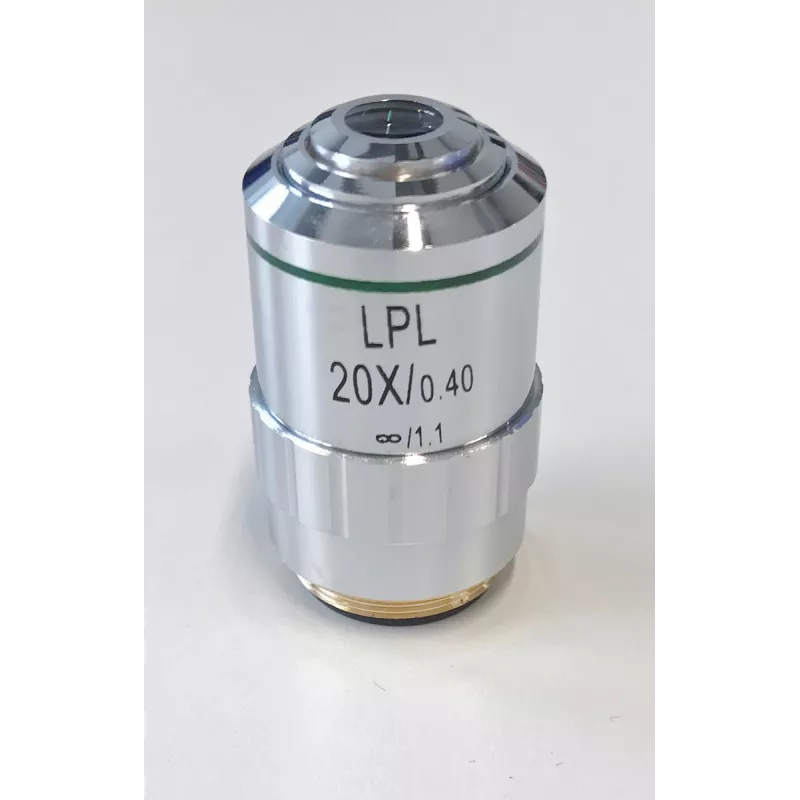 Objectif planachromatique corrigé à l'infini, 20x / 0,4, (7,2 mm) - OBB-A1495 | Interbalances
