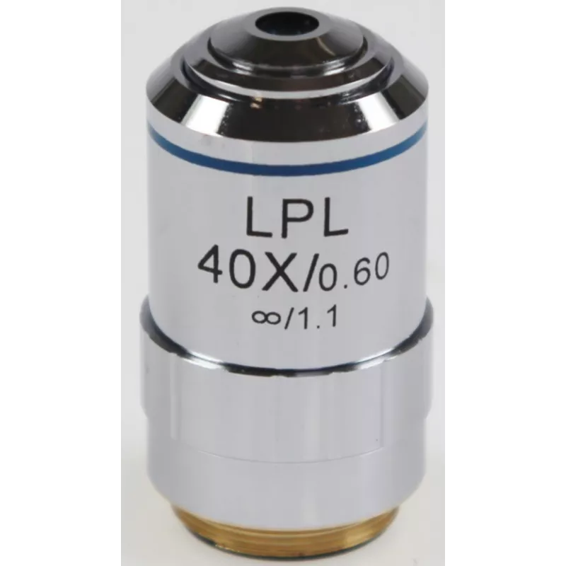 Objectif planachromatique corrigé a l'infini, 40x / 0,6, (3,4 mm) - OBB-A1496 | Interbalances