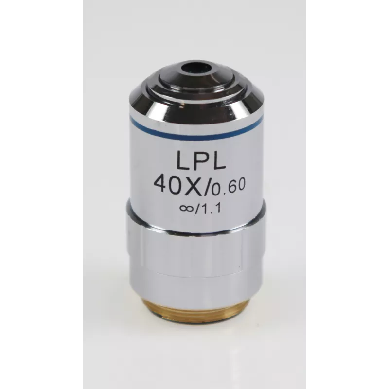 Objectif planachromatique corrigé a l'infini, 40x / 0,6, (3,4 mm) - OBB-A1496 | Interbalances