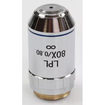 Objectif planachromatique corrigé à l'infini, 80x / 0,8 (0,85 mm) - OBB-A1530 | Interbalances
