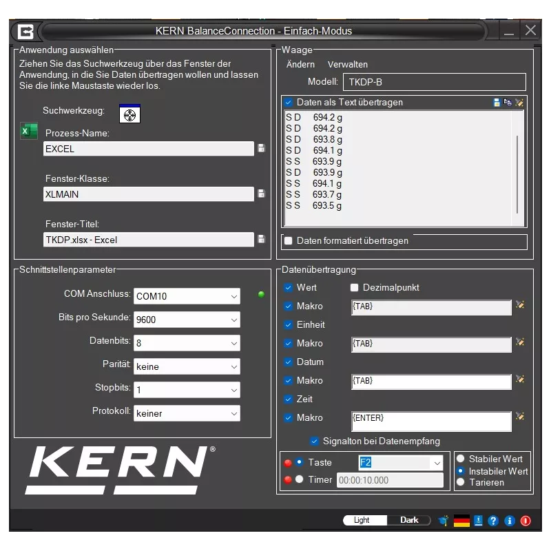 BalanceConnection (1 licence) - KERN SCD-4.0-DL