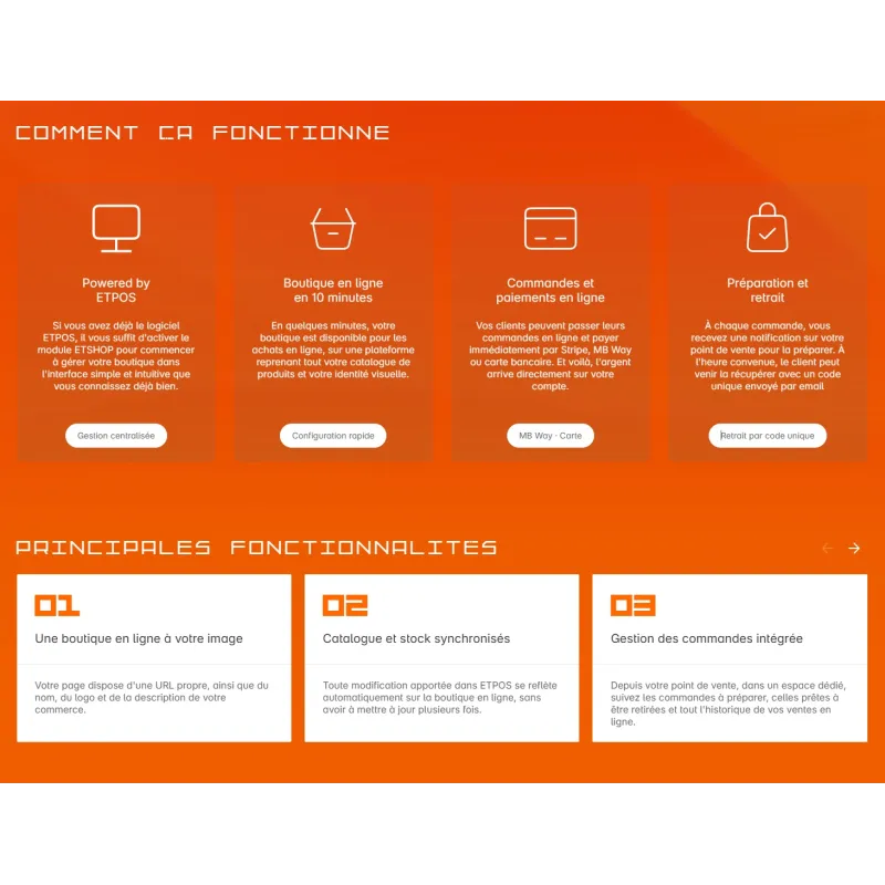ETSHOP – Module de création et gestion de boutique en ligne | Interbalances