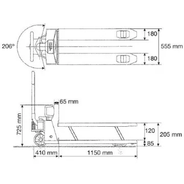 Pallet truck scale KERN VHB | Interbalances