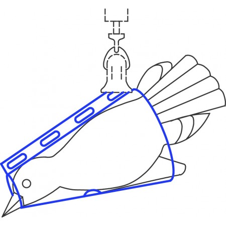 Cône de pesée d'oiseaux pour balances à ressort (50 - 500 g) - 281-891