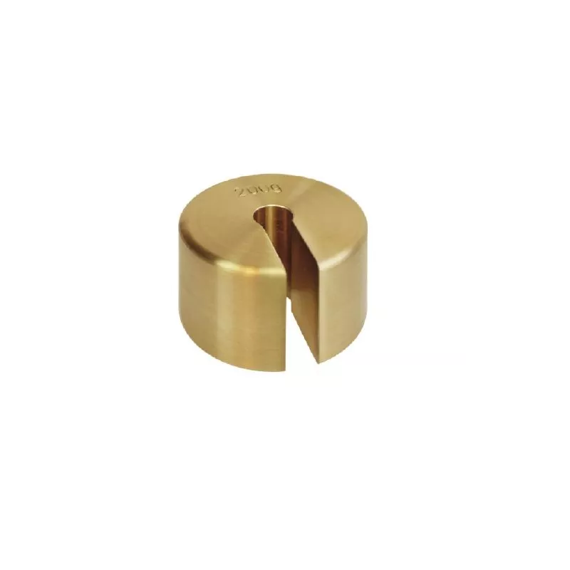 OIML M1 (347-5x5) Slotted weights - finely turned brass | Interbalances