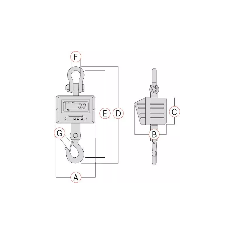 Crane scale KERN HFO | Interbalances