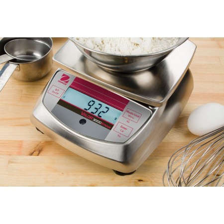 Stainless steel food scale OHAUS VALOR 3000