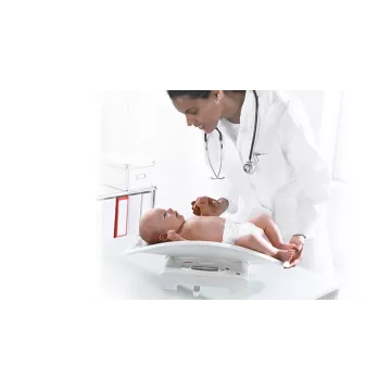 Pèse-bébé électronique et pèse-personne plat, homologuée pour usage médical SECA 384 | Interbalances