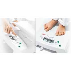 Electronic baby scale, also usable as flat scales for children, medically approved SECA 385