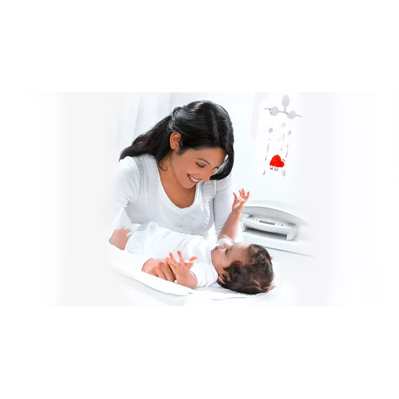 Digital baby scale with fine graduation, also converts to a flat scale for children SECA 354 | Interbalances