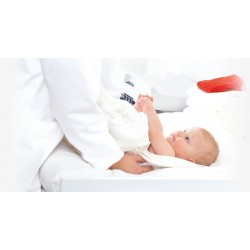 Pèse-bébé sans fil avec système d'amortissement optimisé, homologuée usage médical SECA 757