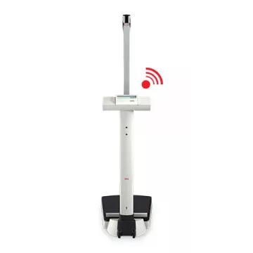 EMR ready column scale with integrated measuring rod, Class III medically approved SECA 704 s | Interbalances