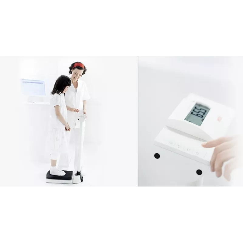 EMR ready column scale with capacity of up to 300 kilograms, Class III medically approved SECA 704 | Interbalances