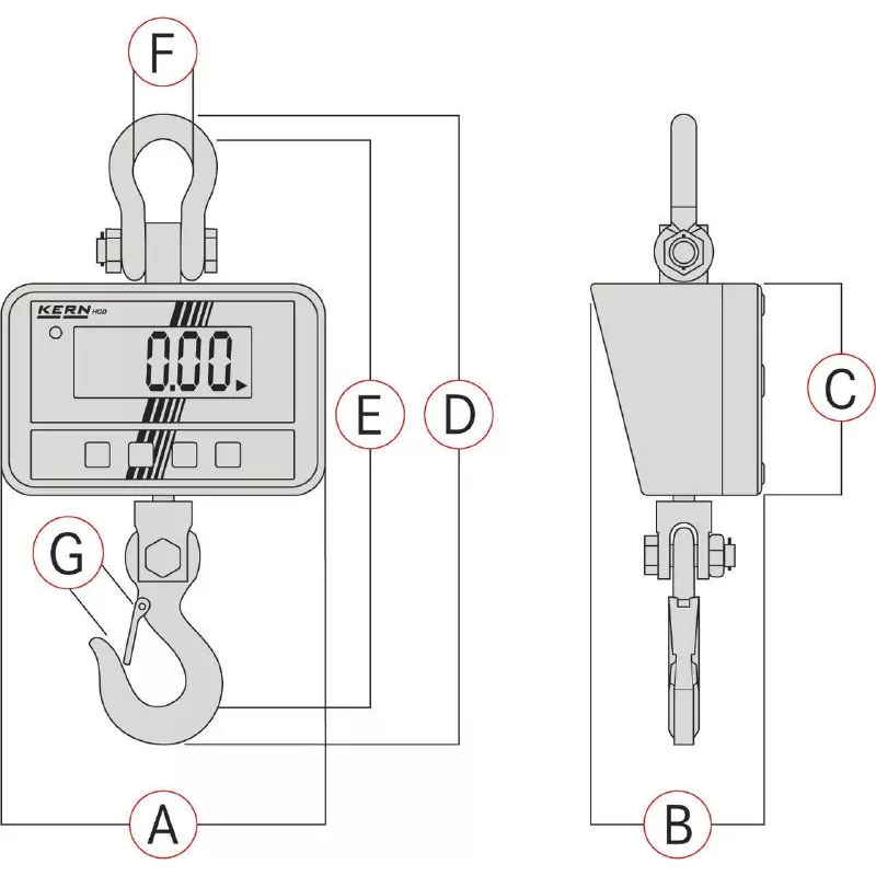 Crane scale KERN HCD | Interbalances