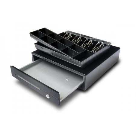 Compact cash drawer in metal 410x420 mm - CDR-R41-12-B