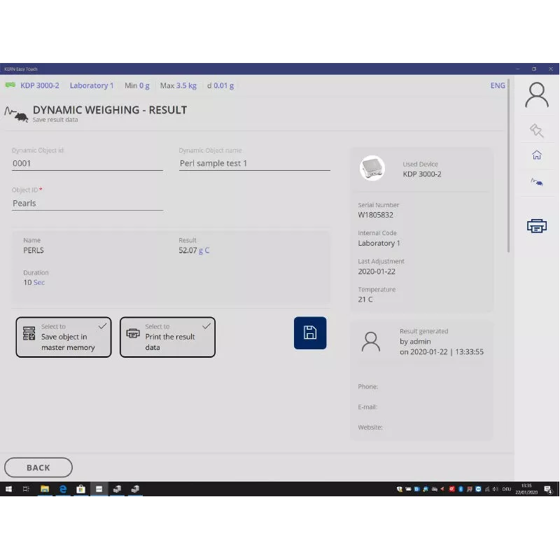 MODULE SET-05 ET Dynamic (optional module to SET-01) | Interbalances