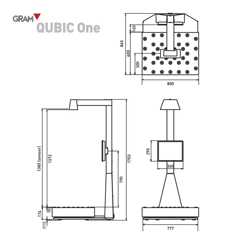 Bascule industrielle GRAM QUBIC ONE | Interbalances