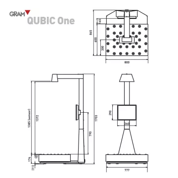 Bascule industrielle GRAM QUBIC ONE | Interbalances