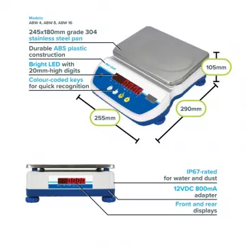 Balance Étanche ADAM Aqua® ABW | Interbalances