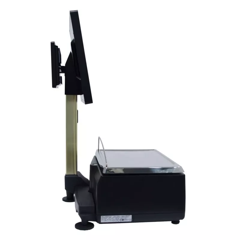 Balance poids-prix avec étiqueteuse EXA SATURN TOUCHSCALE 20RL | Interbalances