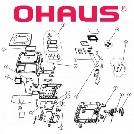 Pièces détachées OHAUS RS - Vue éclatée