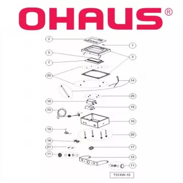 Pièces détachées OHAUS T31XW | Interbalances